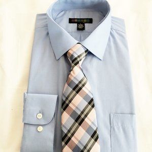 Shirt & tie The Perfect Match mens new size L sleeve length 34/35 neck 16-16.5"